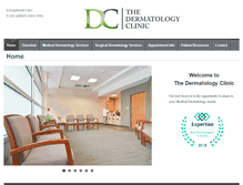 Tablet Screenshot of dermatologyclin.com